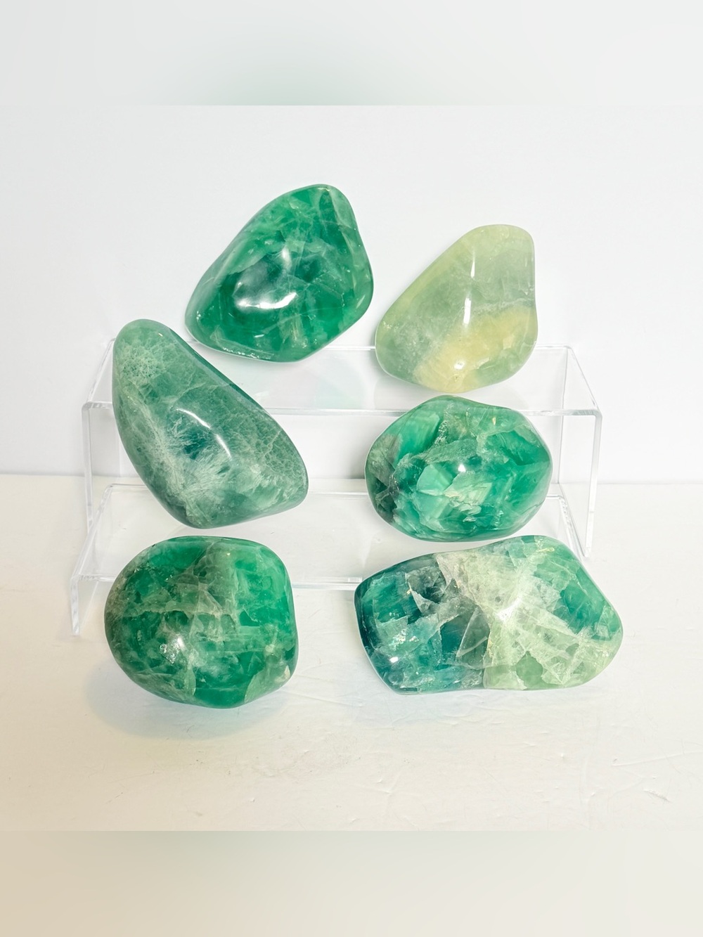 Choice Stunning Fluorite Freeforms 2–2.2 lb Polished Crystal Specimens